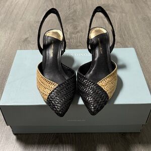 ANTONIO MELANI Black and Tan Heels